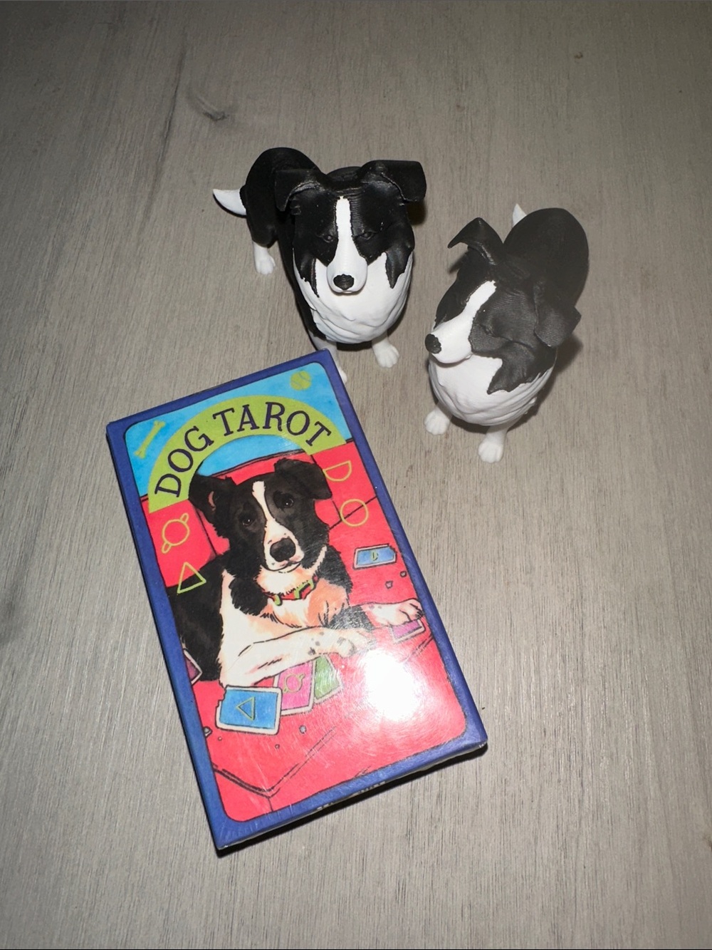 Dog Tarot Deck  With Two Collie Figurine Unopened box